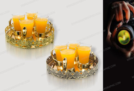  عکاسی صنعتی از محصولات تولیدی - سینی و فنجانی