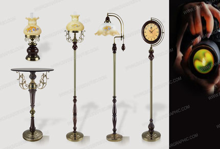  عکاسی صنعتی میز، آباژور و ساعغت