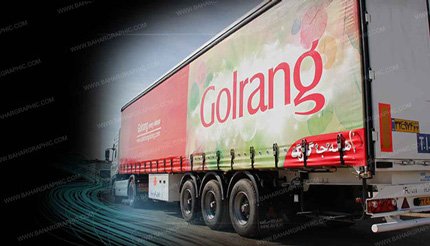 چاپ و تبلیغات روی بدنه کامیون حمل بار