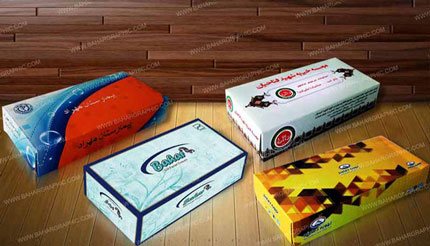 طراحی جعبه دستمال کاغذی