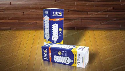 طراحی بسته بندی لامپ کم مصرف