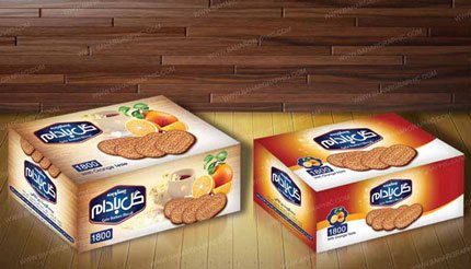 طراحی جعبه شکلات و بیسکویت