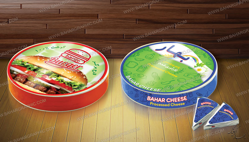 طراحی و چاپ بسته بندی مدور مواد غذایی