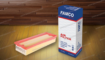 طراحی و چاپ جعبه فیلتر هوا