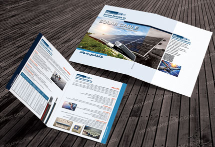  طراحی و چاپ کاتالوگ دو لت شرکت زرکابل