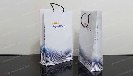 طراحی ساک دستی مقوای گلاسه