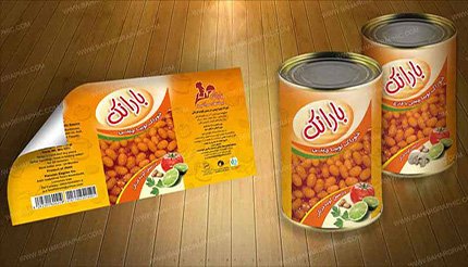 نمونه لیبل لوبیای چیتی بارانک