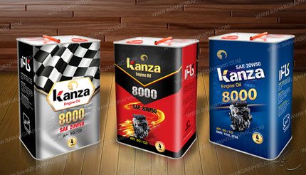  طراحی ظروف روغن موتور برند کانزا