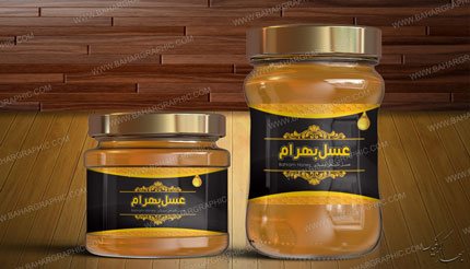 طراحی لیبل عسل