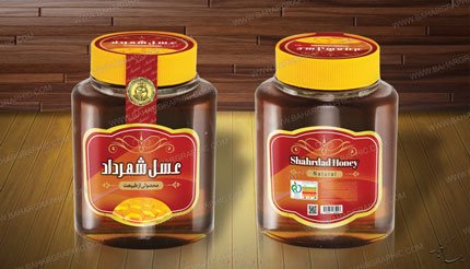طراحی لیبل عسل طبیعی