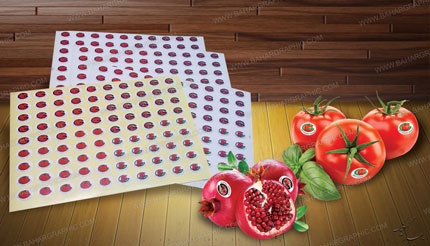 چاپ لیبل میوه