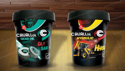 طراحی ظروف روغن موتور IML