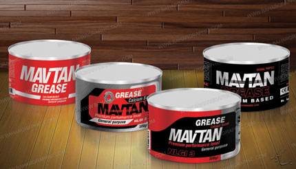 طراحی لیبل روغن گریس برند ماوتن