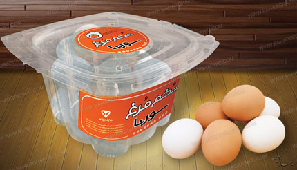  طراحی لیبل مواد غذایی - تخم مرغ