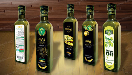  طراحی لیبل روغن زیتون برند زیترون