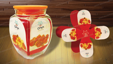 طراحی لیبل بسته بندی خشکبار