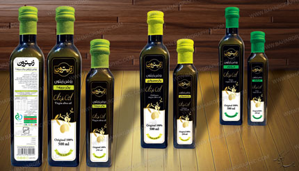  طراحی لیبل روغن زیتون برند زیترون