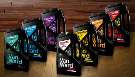 طراحی لیبل روغن موتور برند ون وارد 