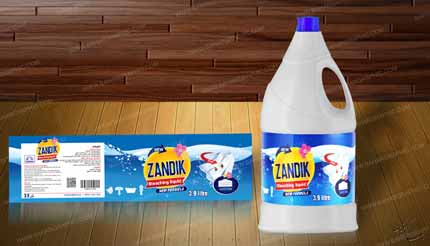 طراحی لیبل مواد شوینده برند زندیک - اربیل عراق التسمية تصميم</h3>