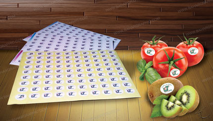 طراحی و چاپ   لیبل انگشتی میوه</h3>