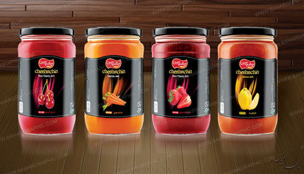 طراحی و چاپ انواع لیبل مربا برند چشم چین</h3>