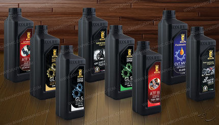 طراحی و چاپ لیبل روغن موتور یک لیتری برند اکولایف</h3>