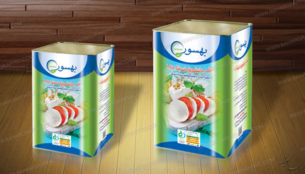 طراحی ظرف فلزی پنیر برند بهسور</h3>