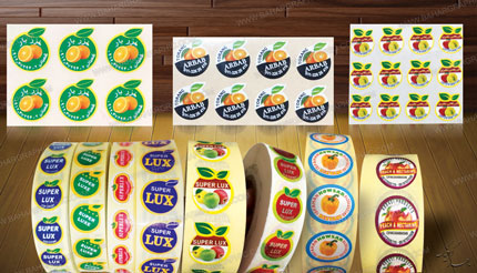 طراحی و چاپ لیبل انگشتی میوه</h3>