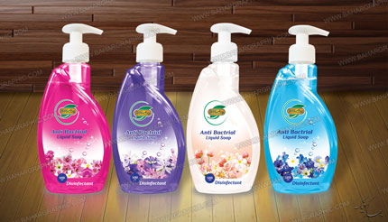  طراحی و چاپ لیبل مایع دستشویی برند برگ از افغانستان</h3>