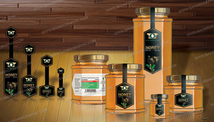 طراحی و چاپ لیبل عسل برند توت</h3>