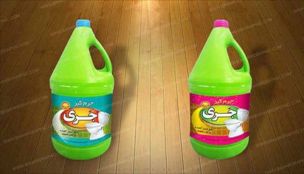 طراحی لیبل مواد شوینده -لیبل جرم گیر جری