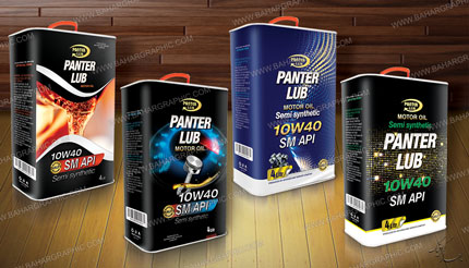   طراحی گالن فلزی روغن موتور برند پنترلوپ</h3>