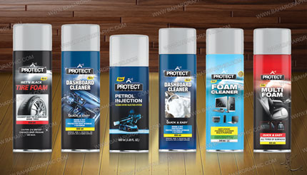 طراحی و چاپ لیبل انواع اسپری های پاک کننده سطوح</h3>