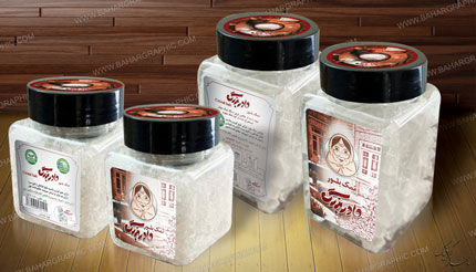  طرحی و چاپ لیبل ظروف نمک بلور </h3>