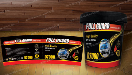 طراح لیبل IML سطل 20 لیتری  روغن موتور</h3>