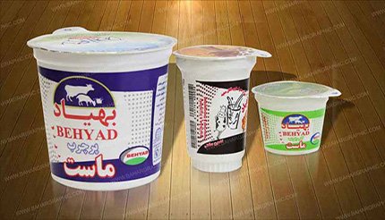 لیبل ماست و لیبل شیر صنایع غذایی بهیاد
