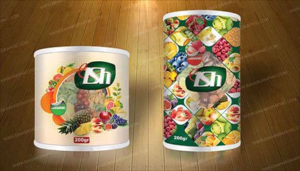 طراحی لیبل محصولات غذایی آذر پدیده سهند 