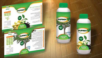 طراحی لیبل محصول کود شیمیایی بسپار دانش