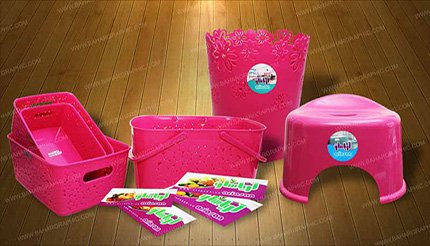 طراحی لیبل پشت چسبدار ظروف برند آریاسان