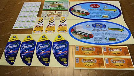 لیبل کاغذی با روکش طلا و نقره