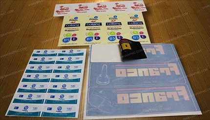  طراحی برچسب روی شیشه - لیبل pvc شیشه ایی