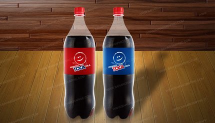 طراحی لیبل بطری نوشابه توکا