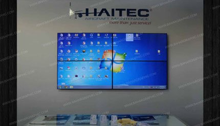 ویدئووال 2×2 94 اینچ نمایشگاه هوایی